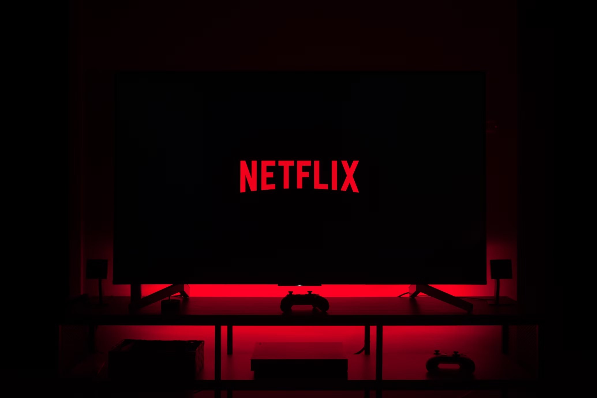 Logo da Netflix em TV
