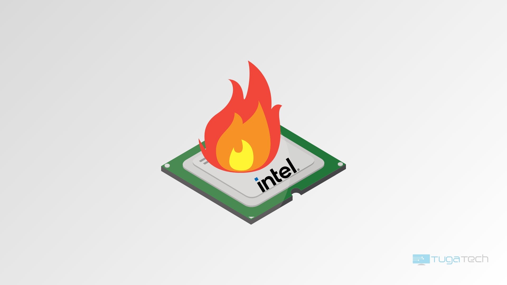 processador da Intel sob fogo
