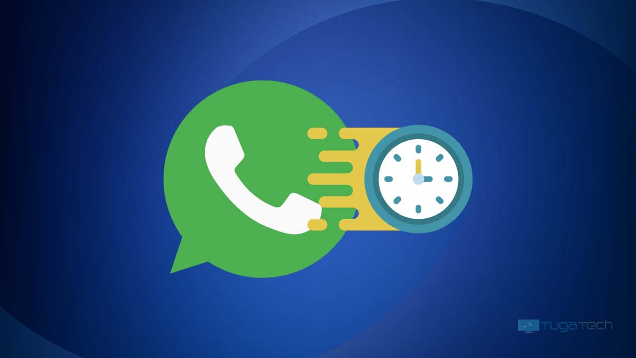 WhatsApp com imagem de tempo