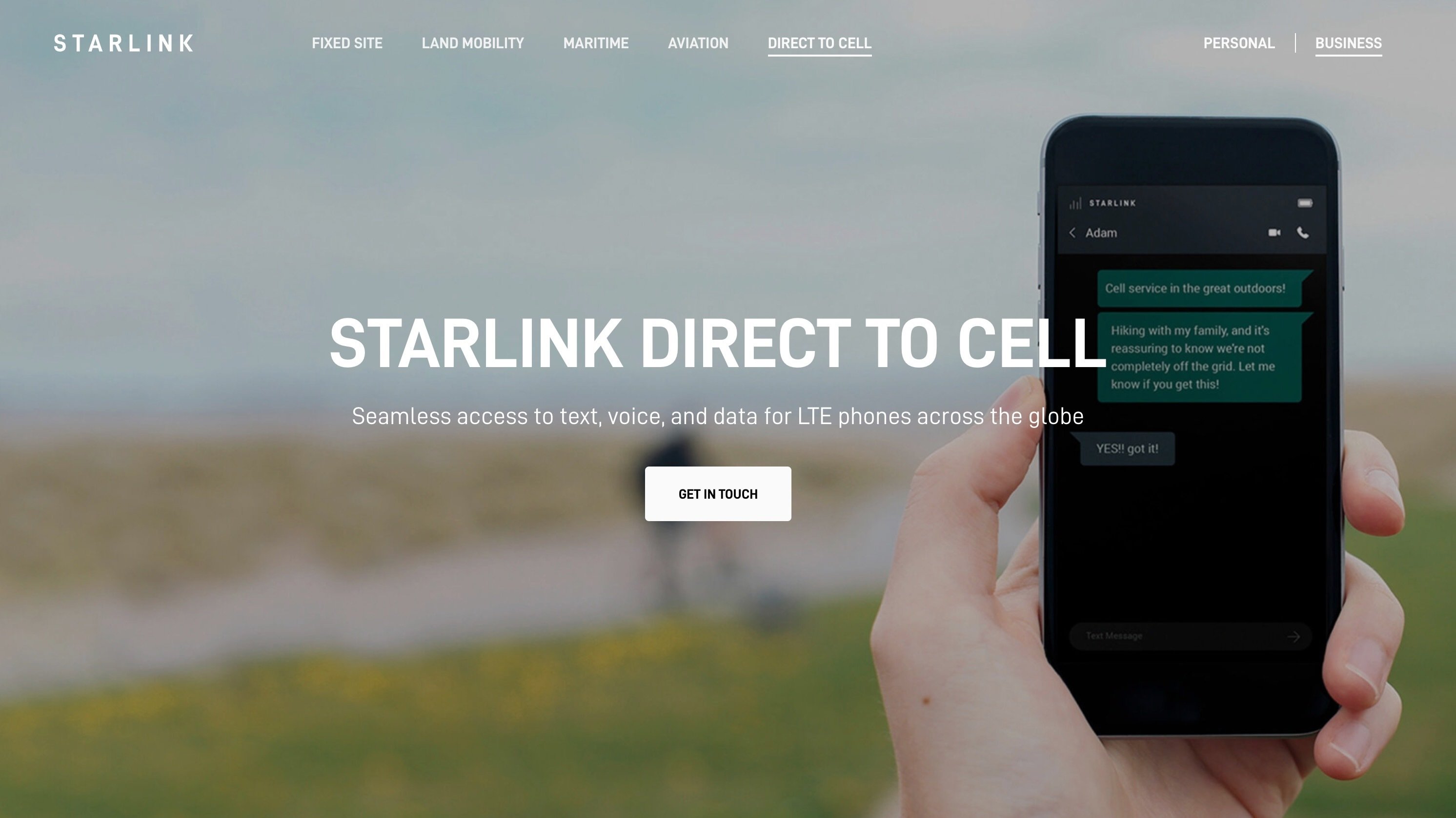 Starlink cell direct