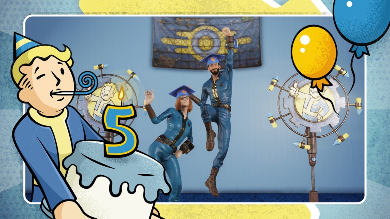 Fallout 64 com celebração de 5 anos
