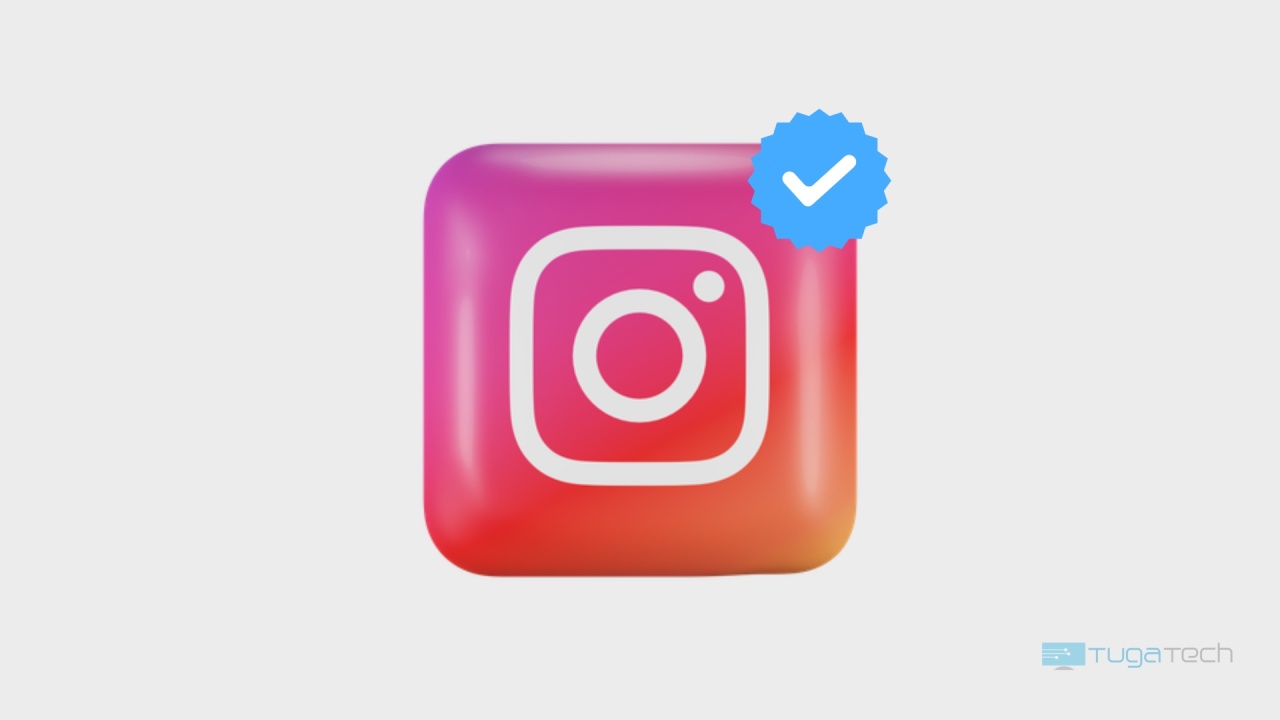 Instagram com sinal de verificado