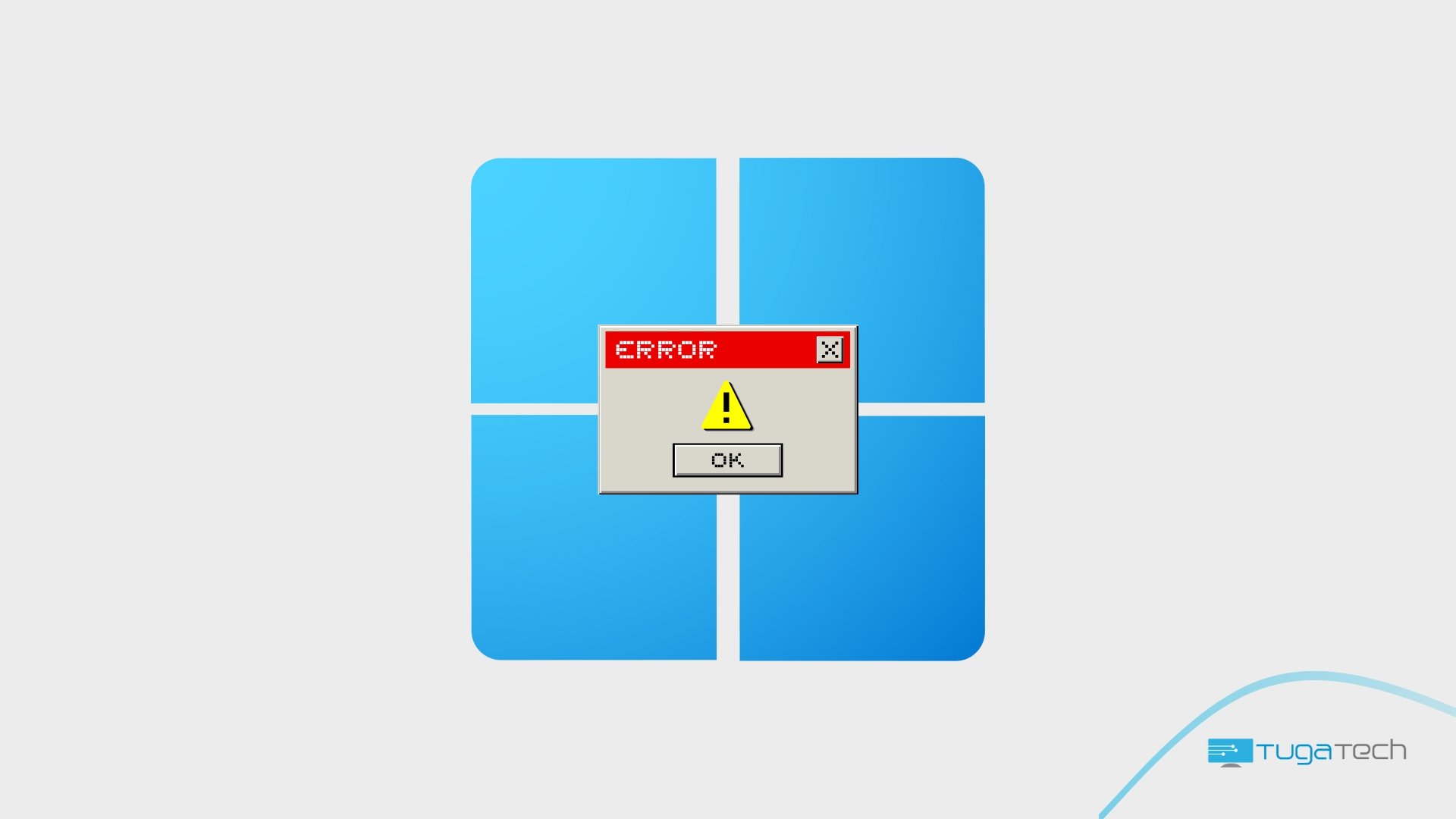 Windows 11 com mensagem de erro