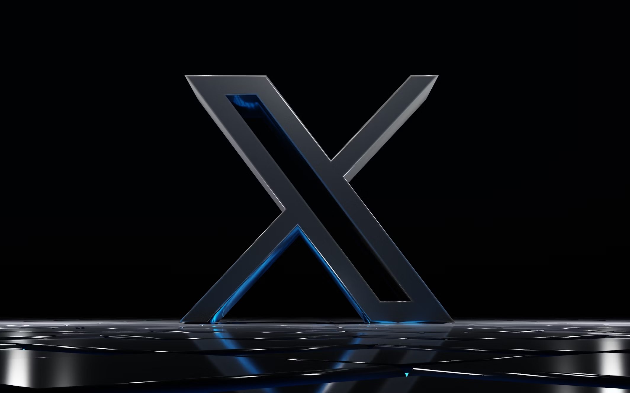 X logo em 3D