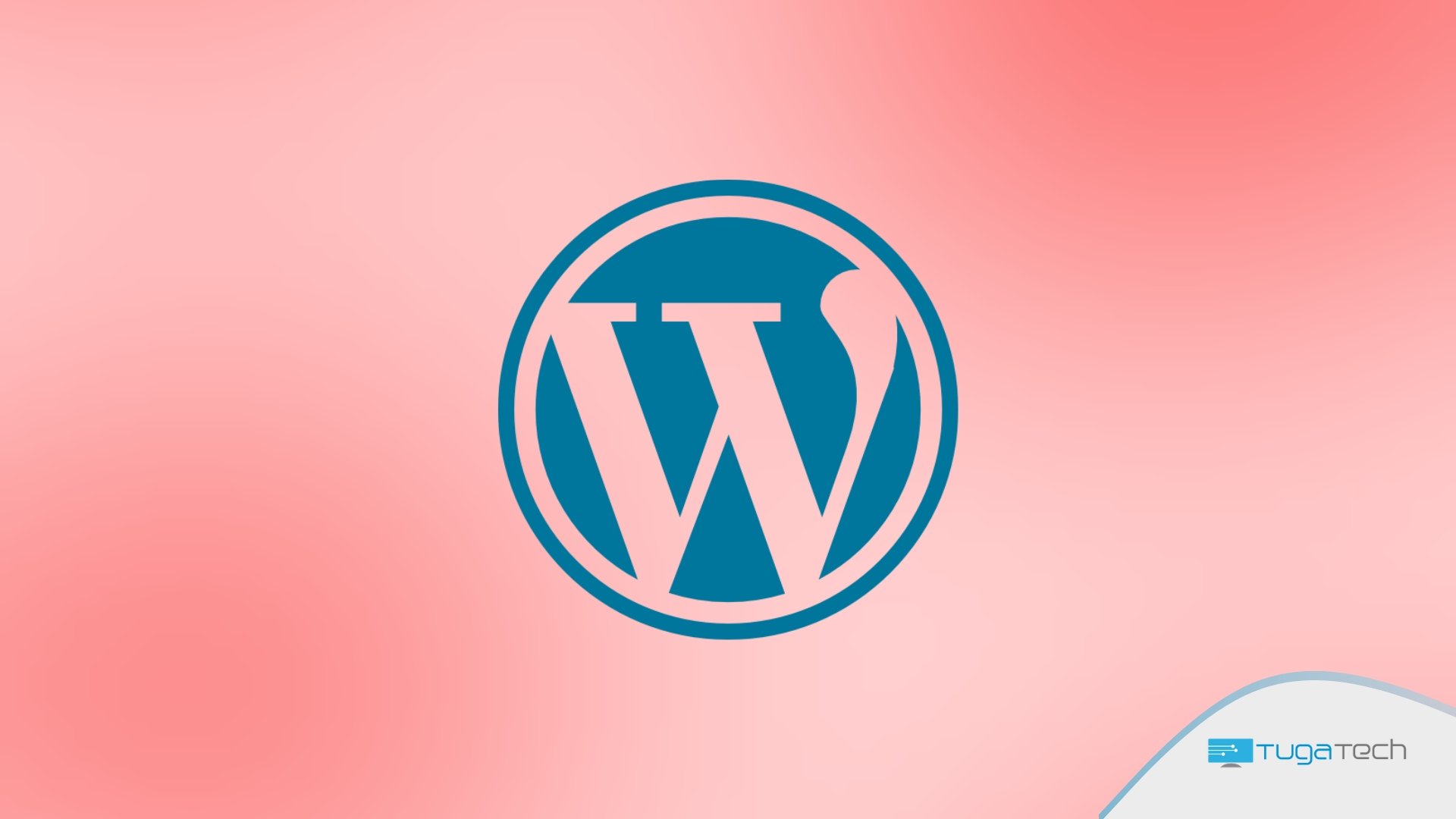 Logo do WordPress em vermelho