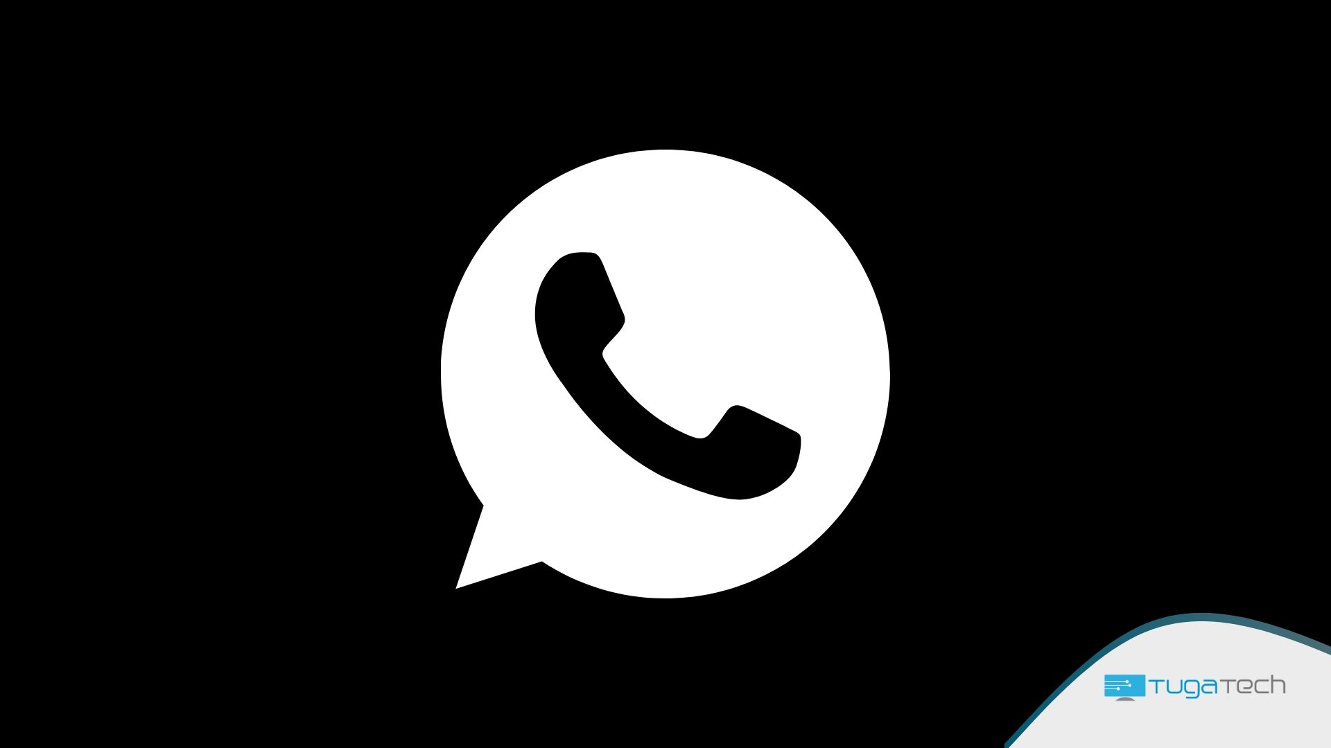 WhatsApp logo escuro