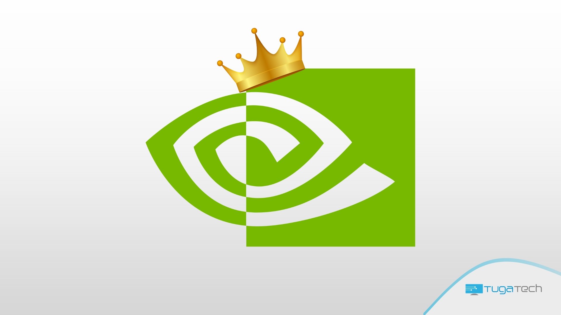 Nvidia logo como rainha