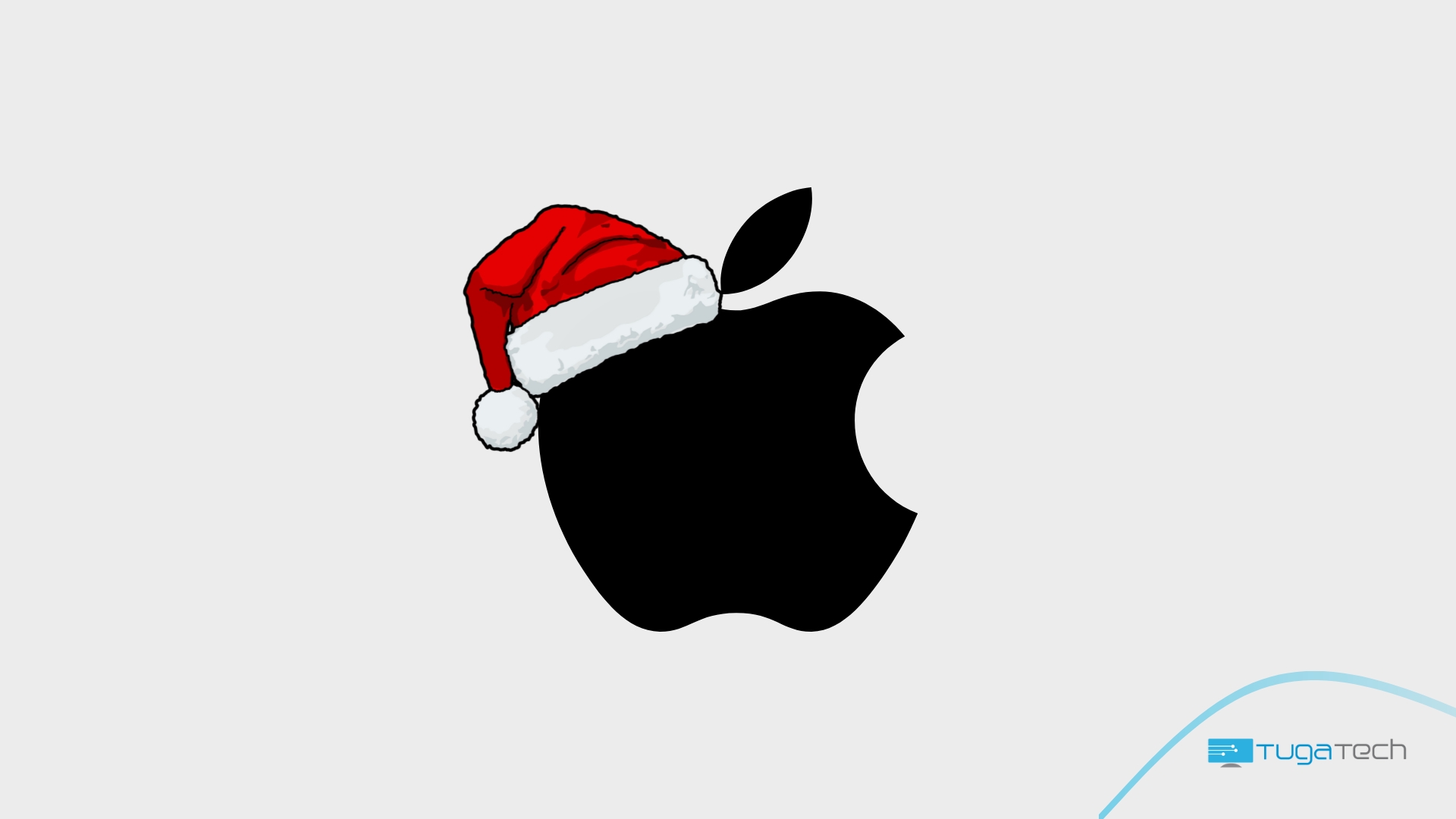Apple preparada para o natal