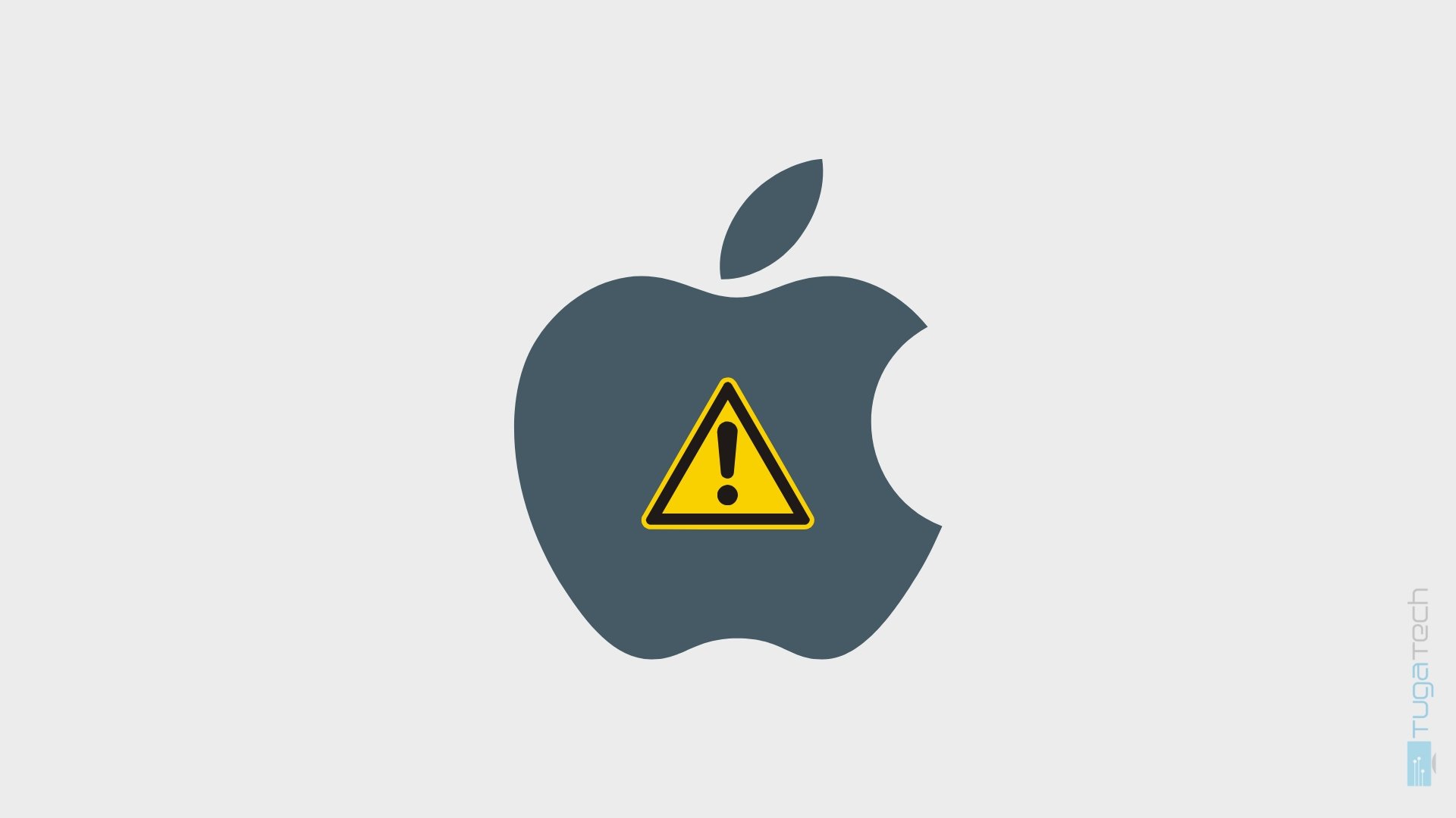 Apple logo com erro