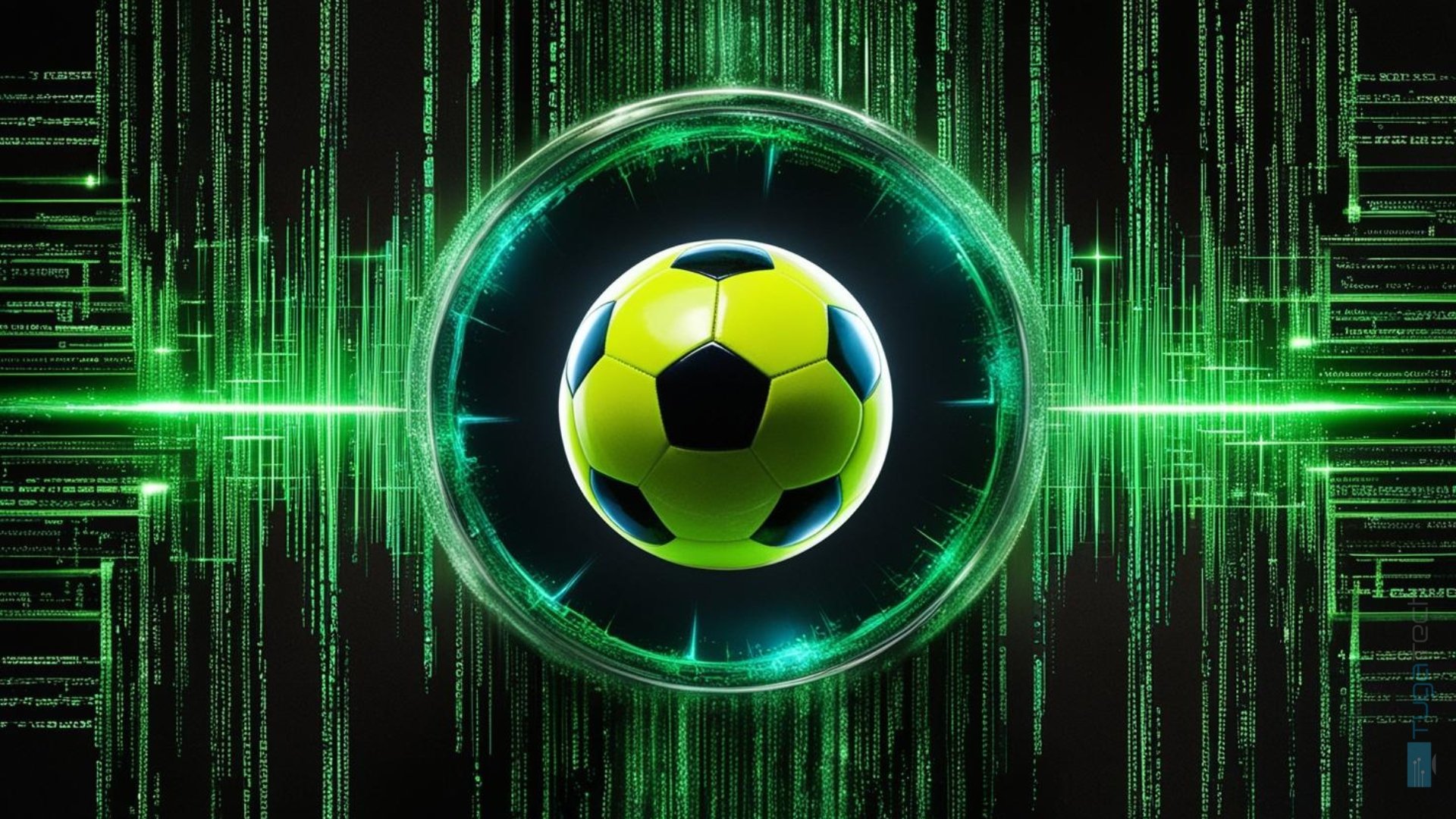 bola de futebol com hacking