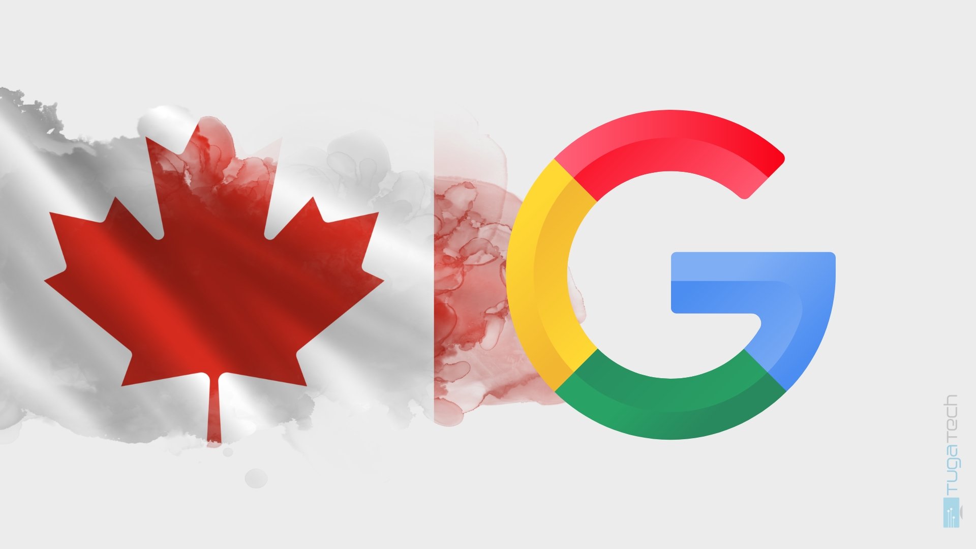 Google e bandeira do canadá