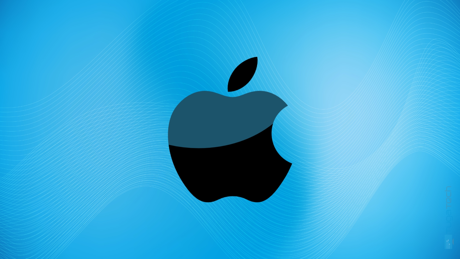 Apple logo em preto