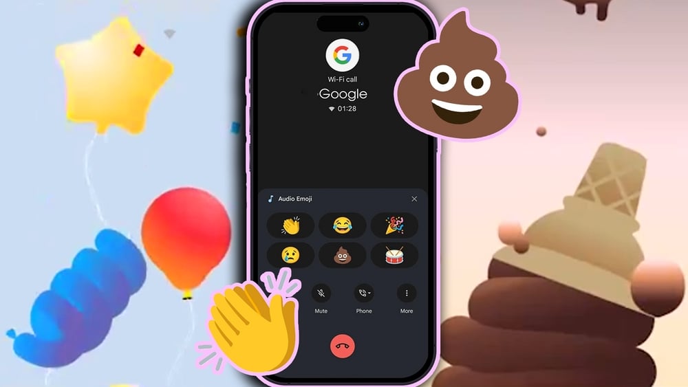 Google emojis chamadas