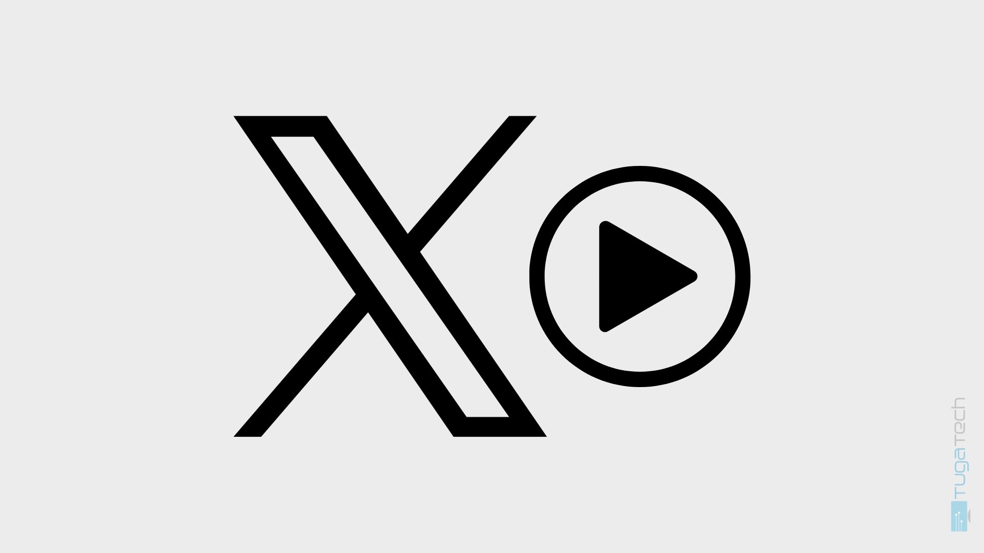 X logo com vídeos