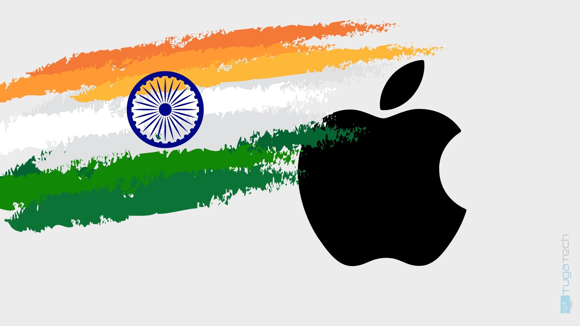 Apple e bandeira da índia