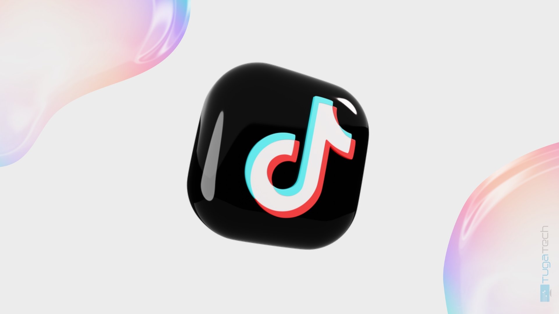 TikTok logo 3D