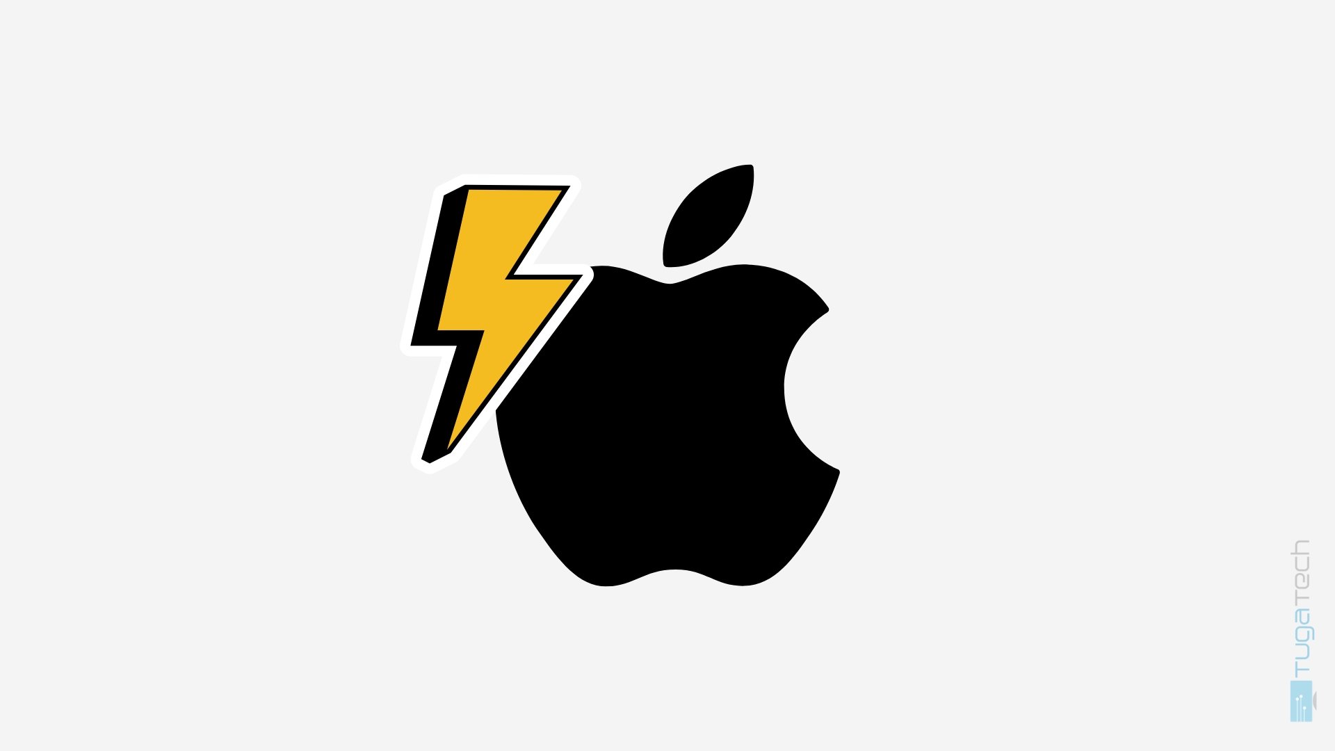 Apple logo com flash