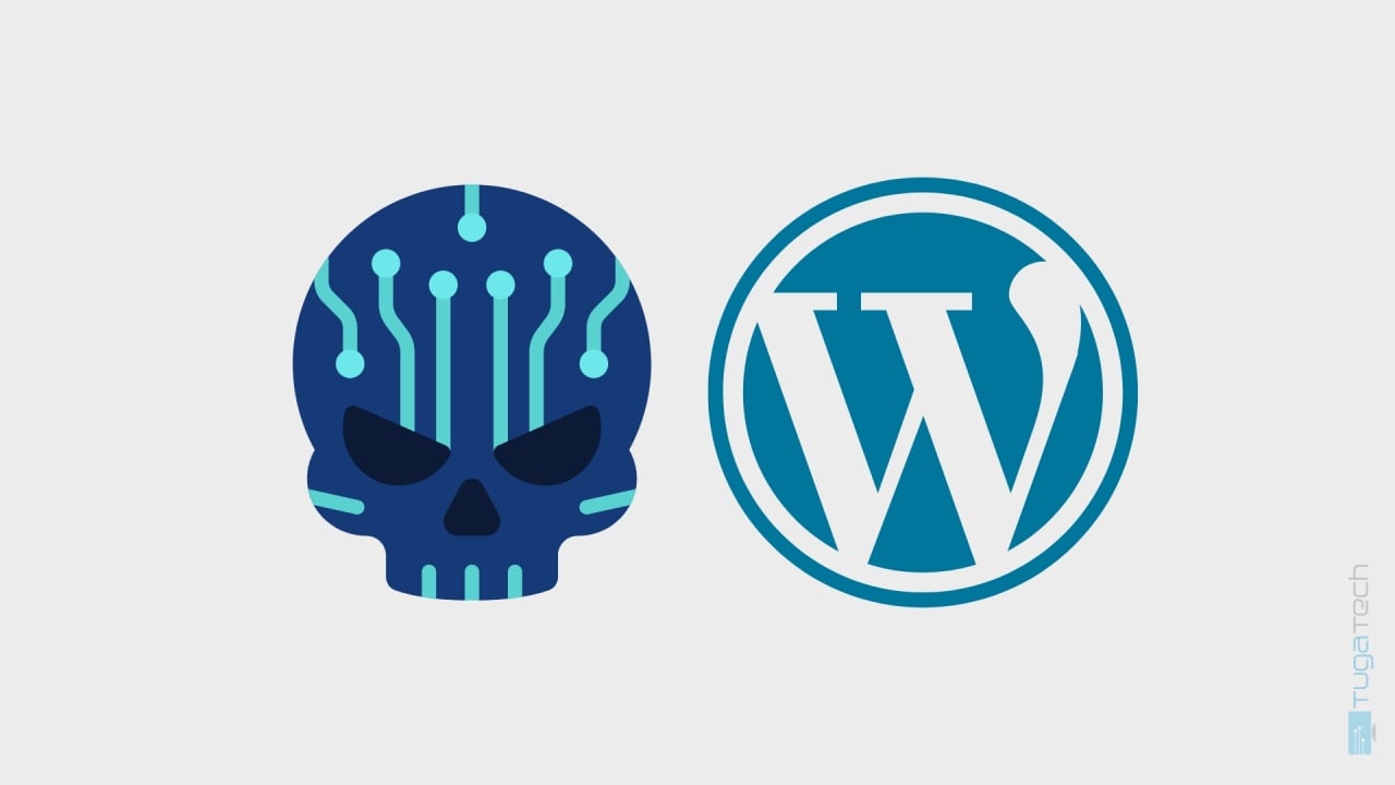 WordPress com hacker em caveira