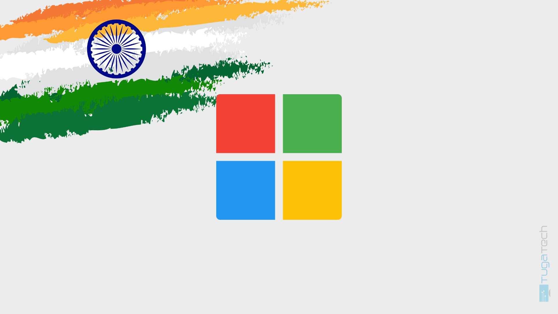 Microsoft e bandeira da índia