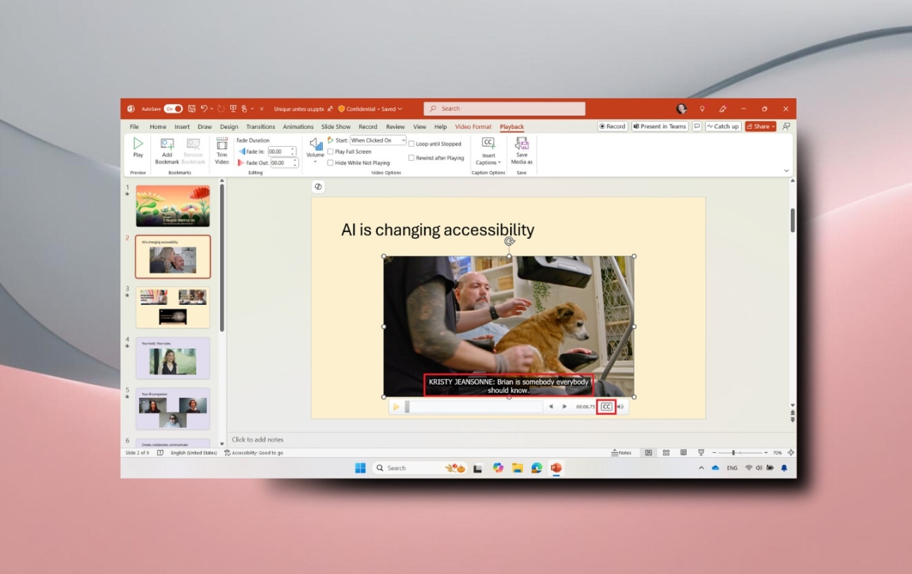 PowerPoint SRT