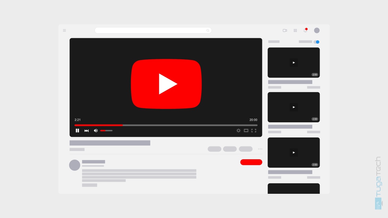 Youtube interface