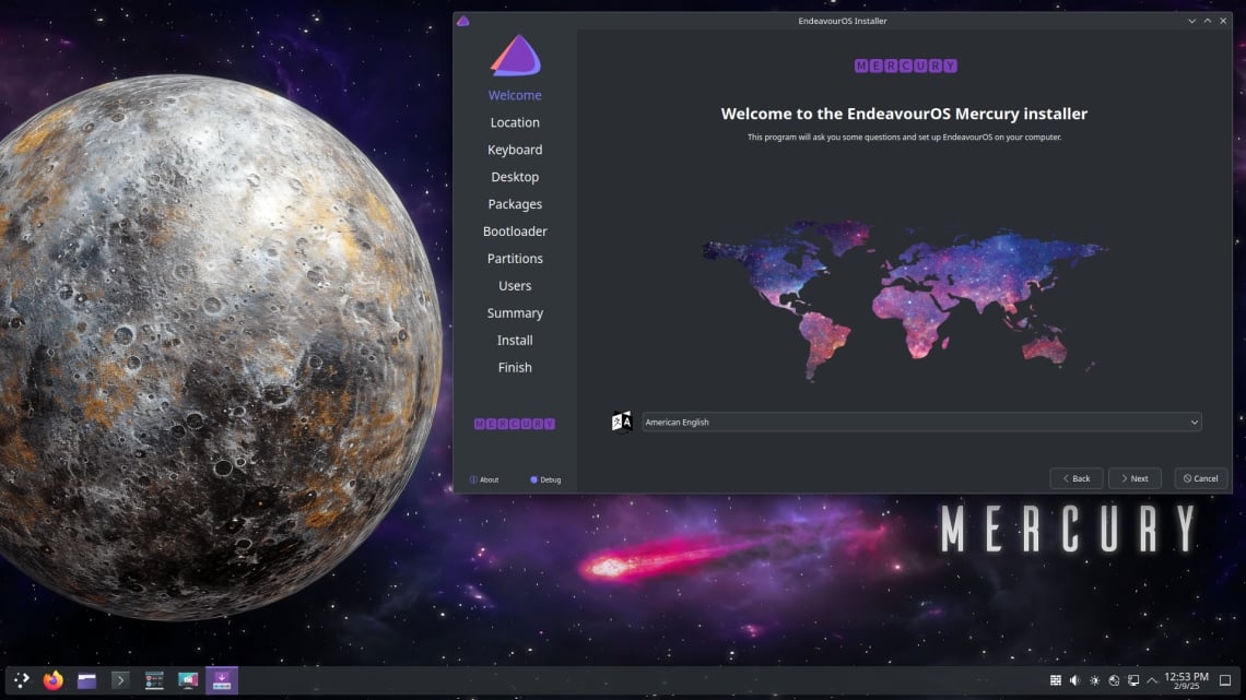 EndeavourOS Mercury