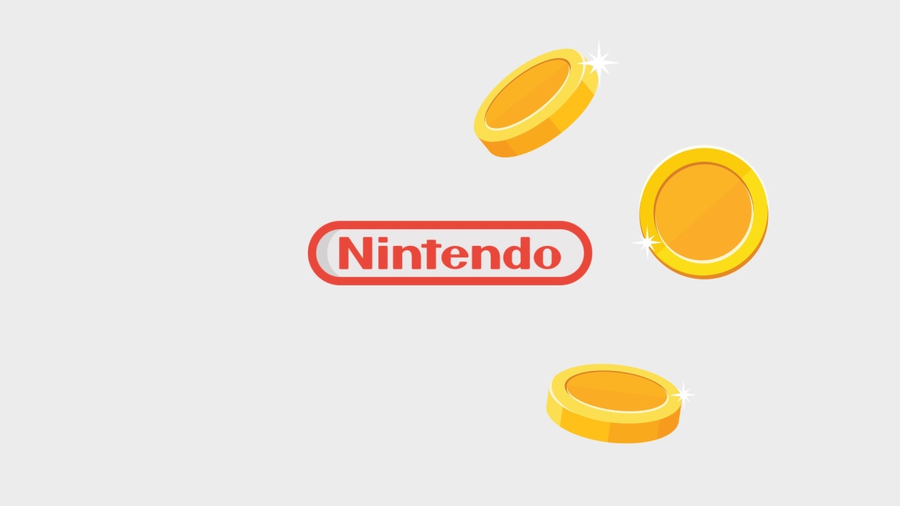 Nintendo com moedas de ouro