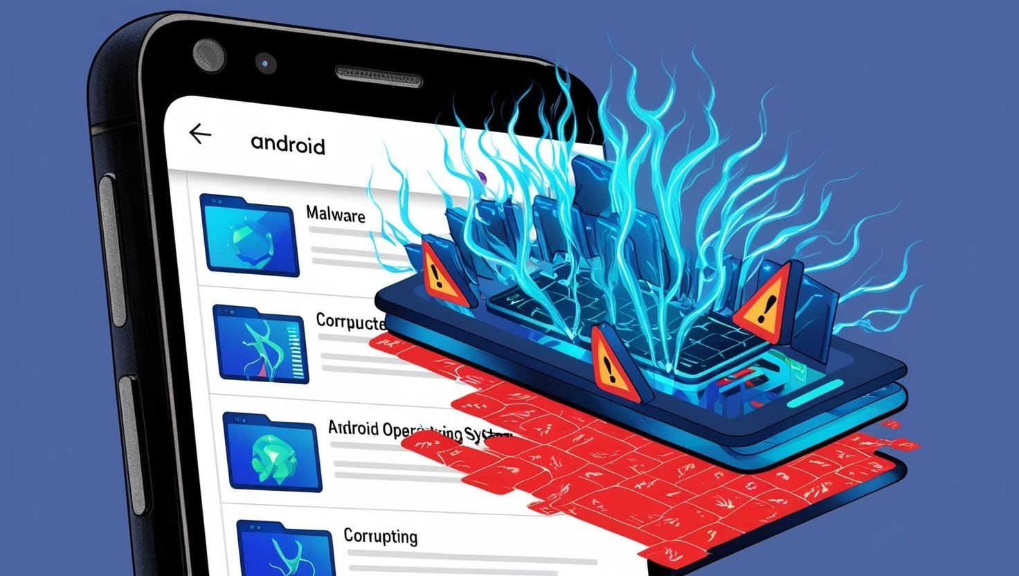 Android malware em smartphone