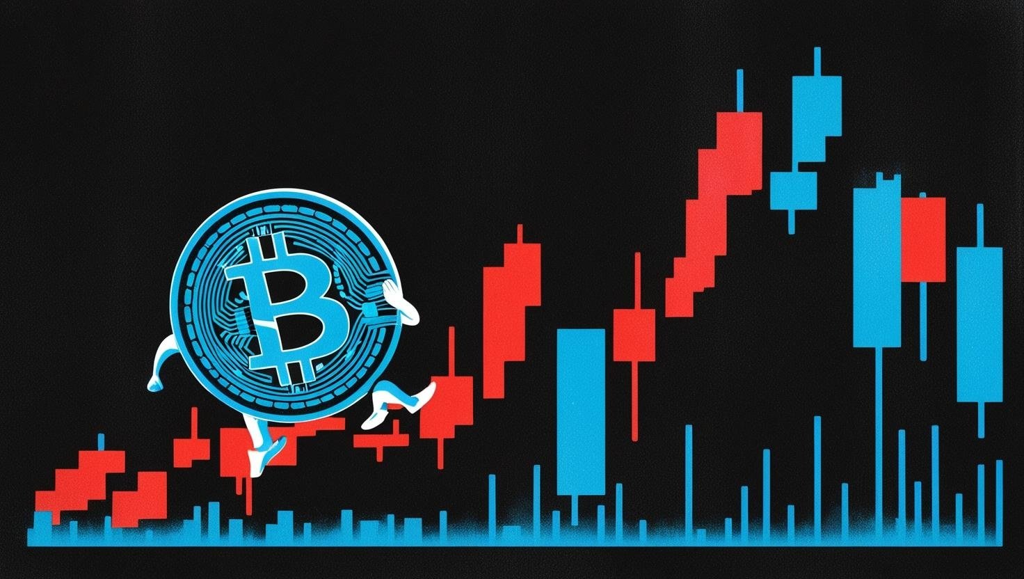 Bitcoin em gráfico