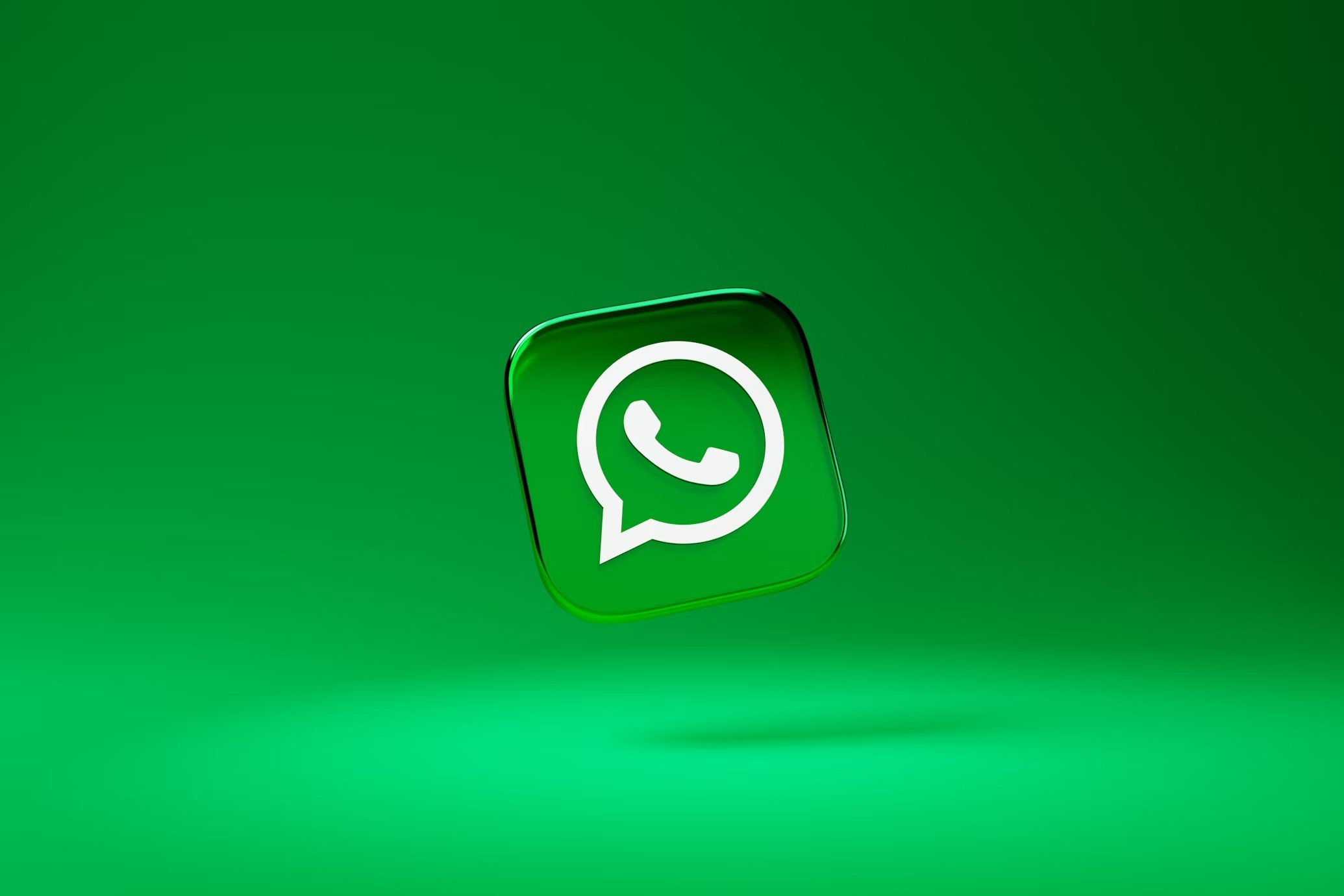 WhatsApp logo 3D
