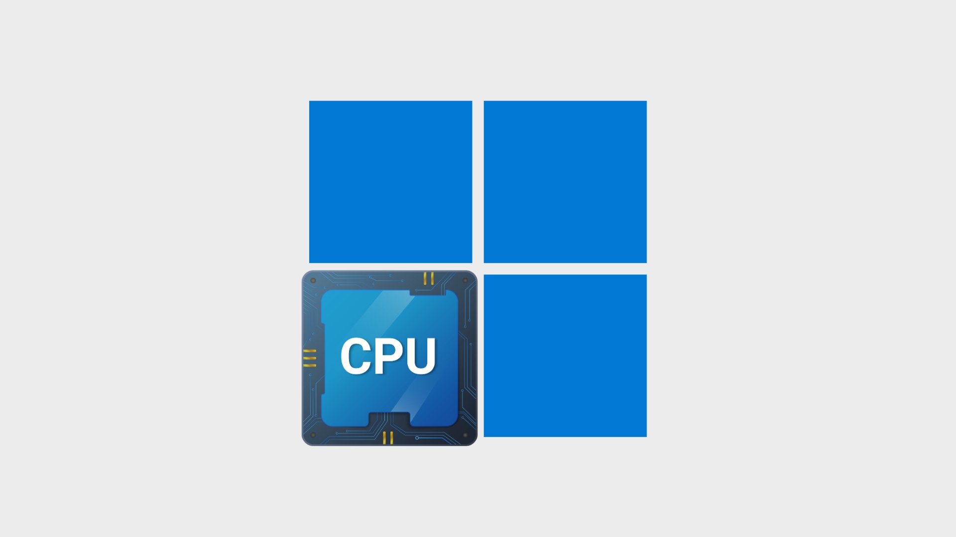 logo do windows com processador
