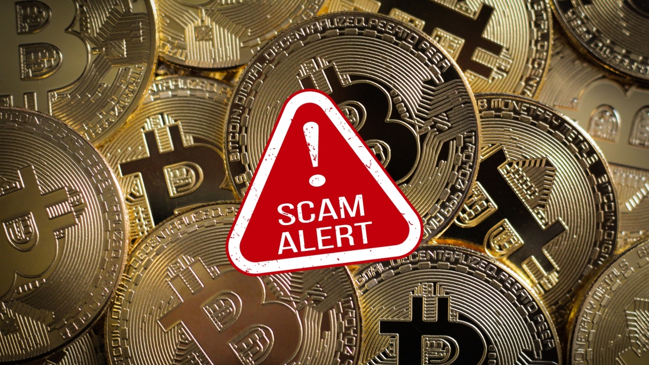 Bitcoin com alerta de scam