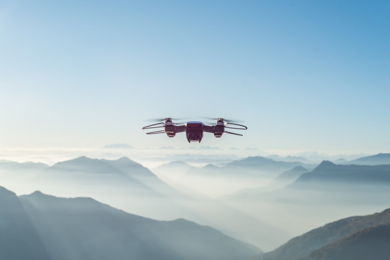 Drone no ar