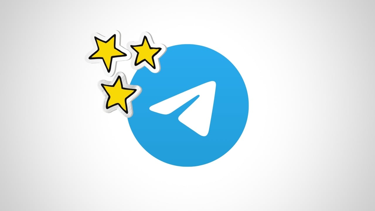 Telegram com estrelas