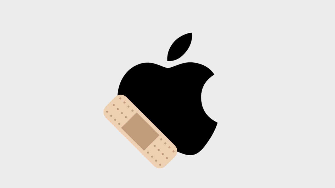 Apple logo com penso rápido
