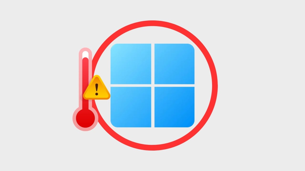 windows com logo de temperatura