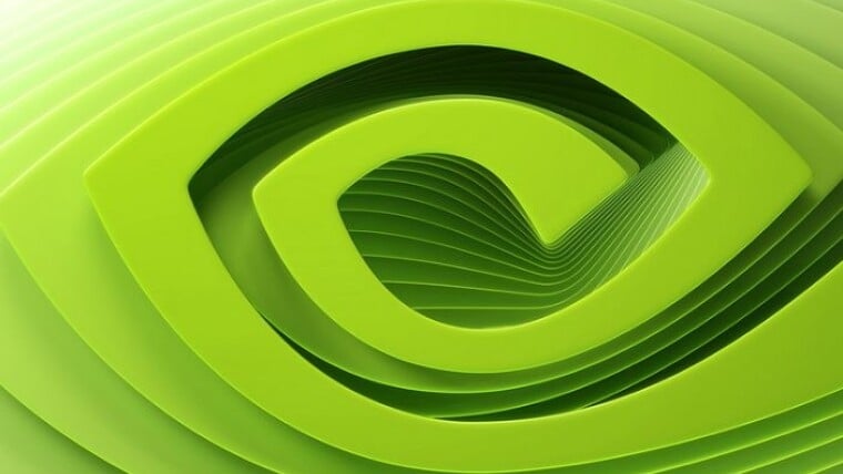 Nvidia logo 3D
