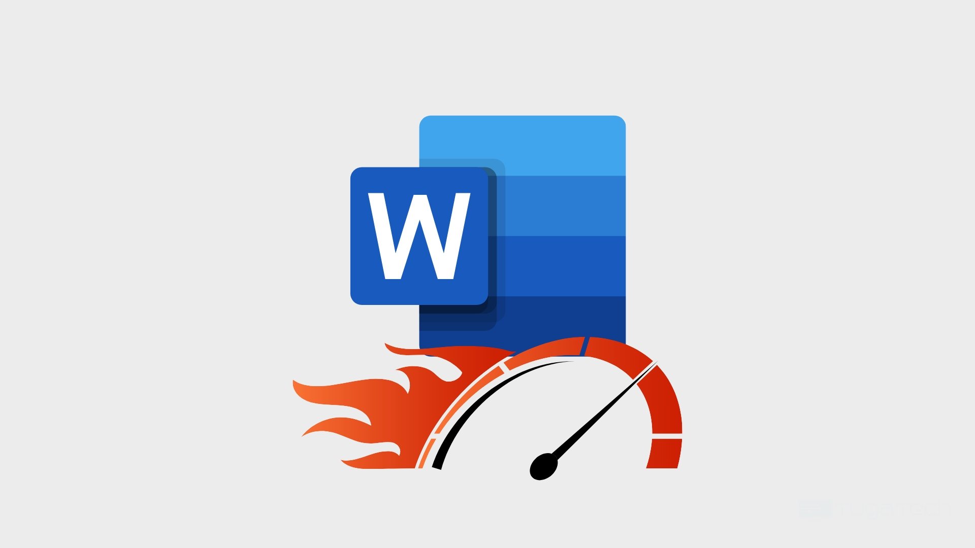 logo do word com velocidade