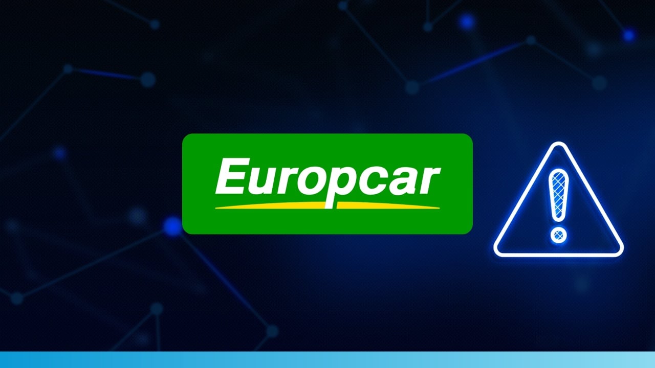 Logo da Europcar com alerta
