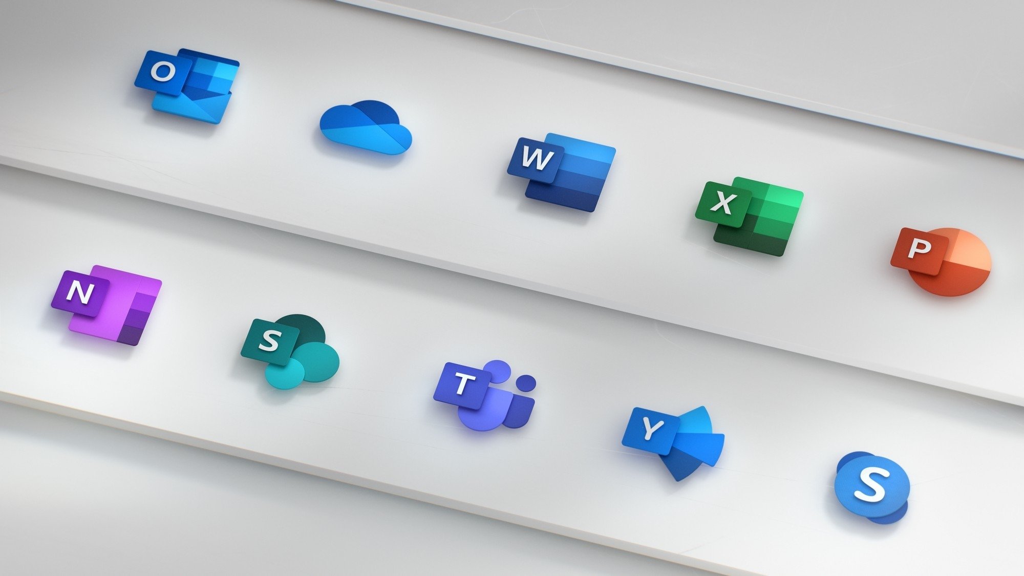 Microsoft Office novos icones de 2018