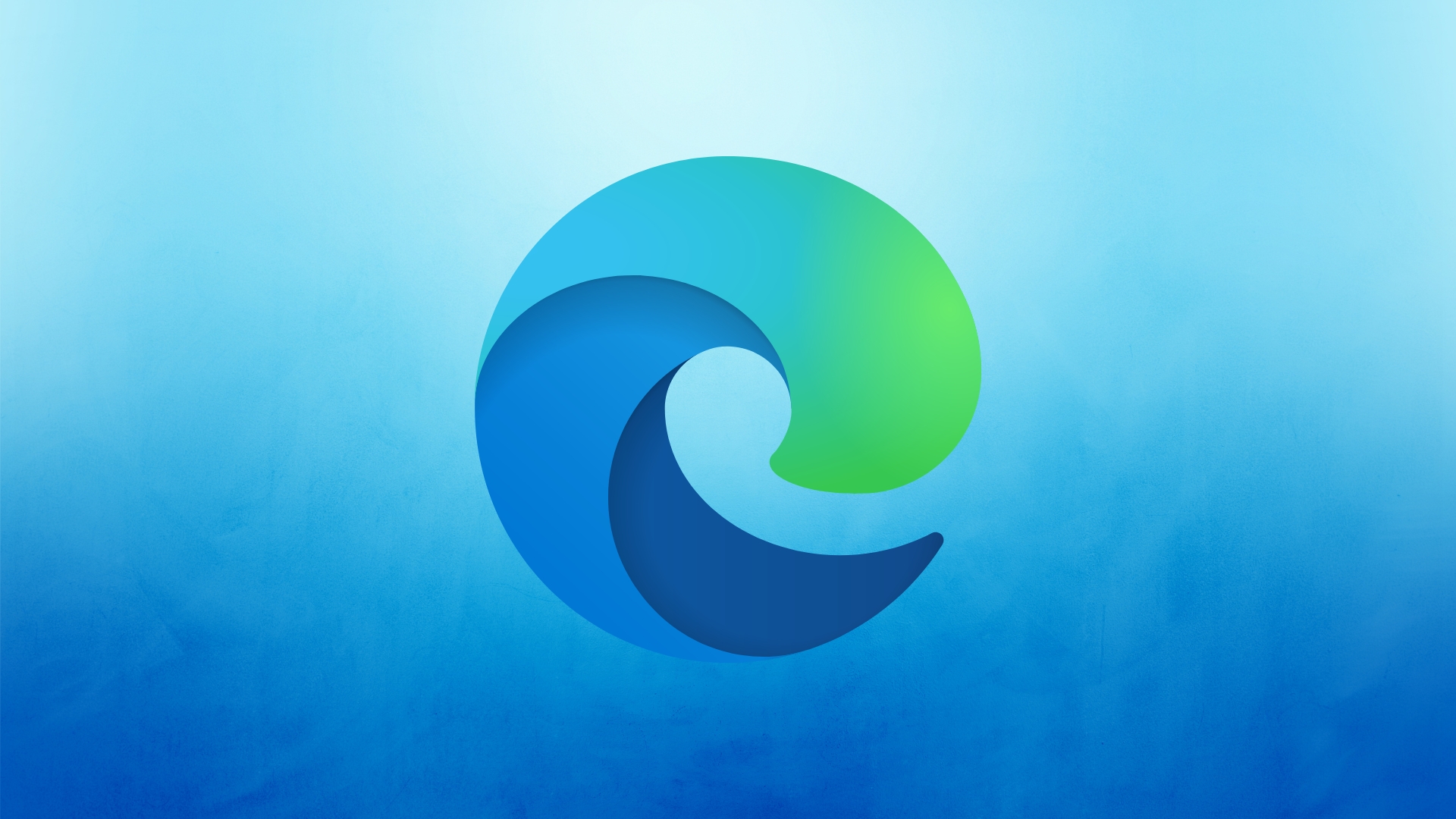 Logo do Edge em fundo azul