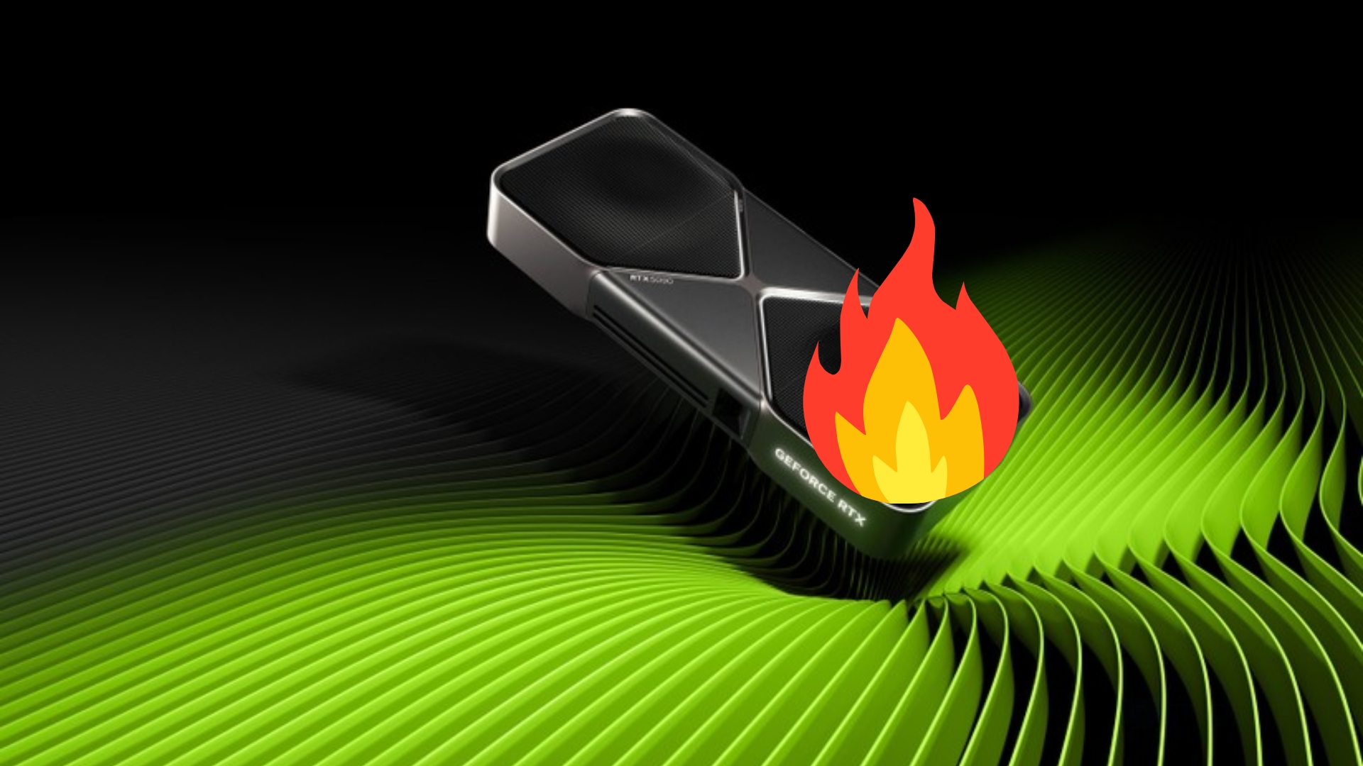 Placa gráfica da Nvidia em fogo