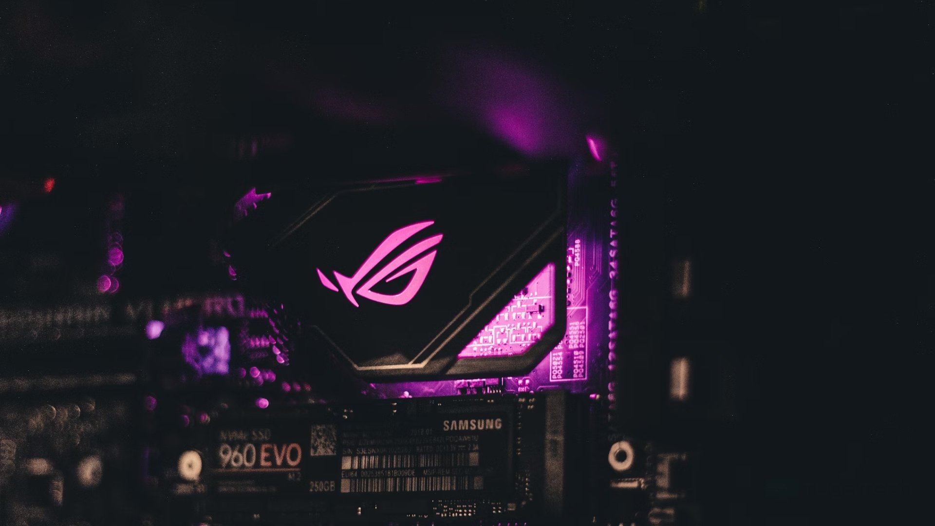 luz LED na motherboard
