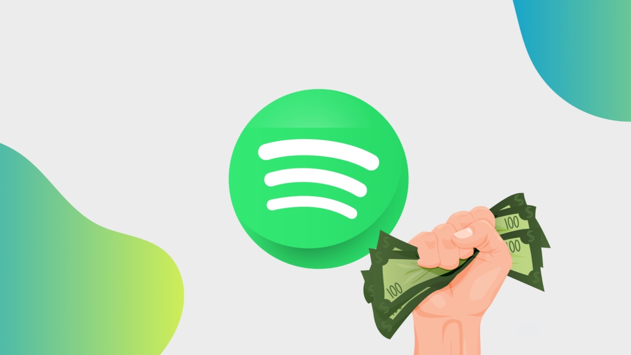 Logo do Spotify com dinheiro