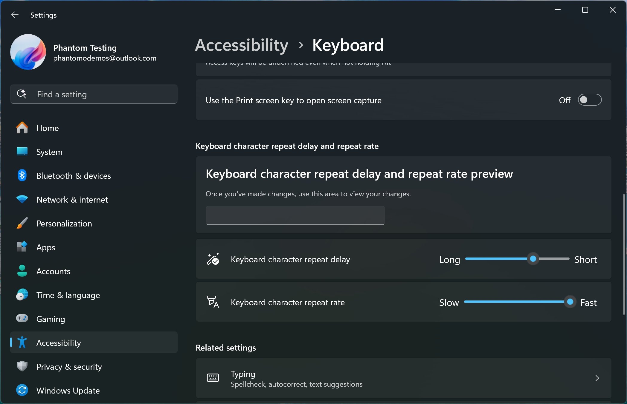 Novas configurações dentro do Windows a mudarem do painel de controlo