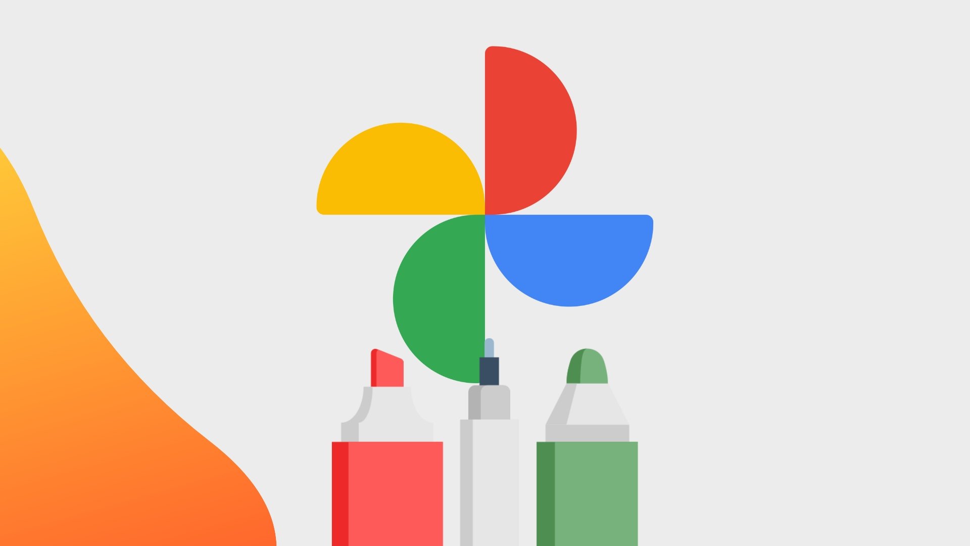 Google Fotos com icones de edição