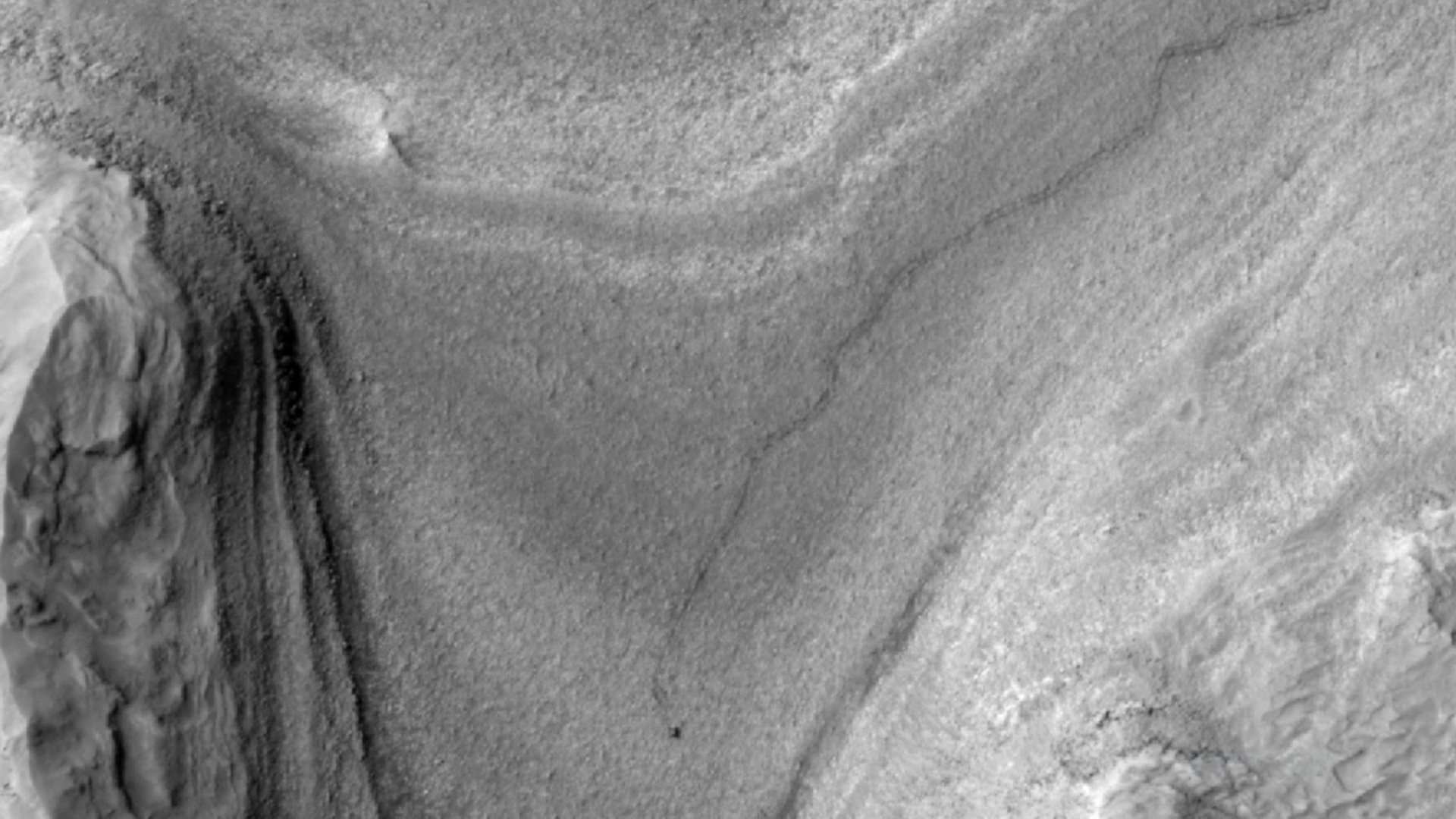 Imagem da NASA a capturar a Curiosity
