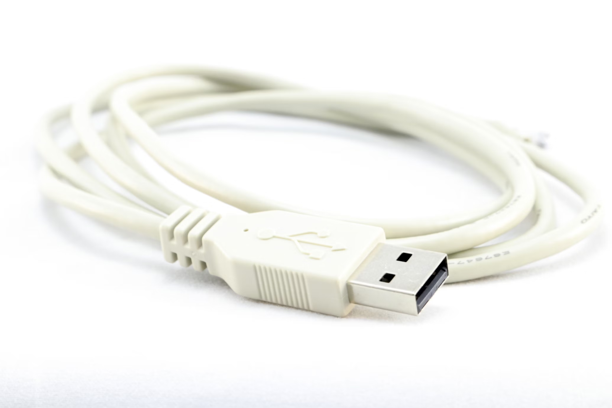 cabo usb antigo branco
