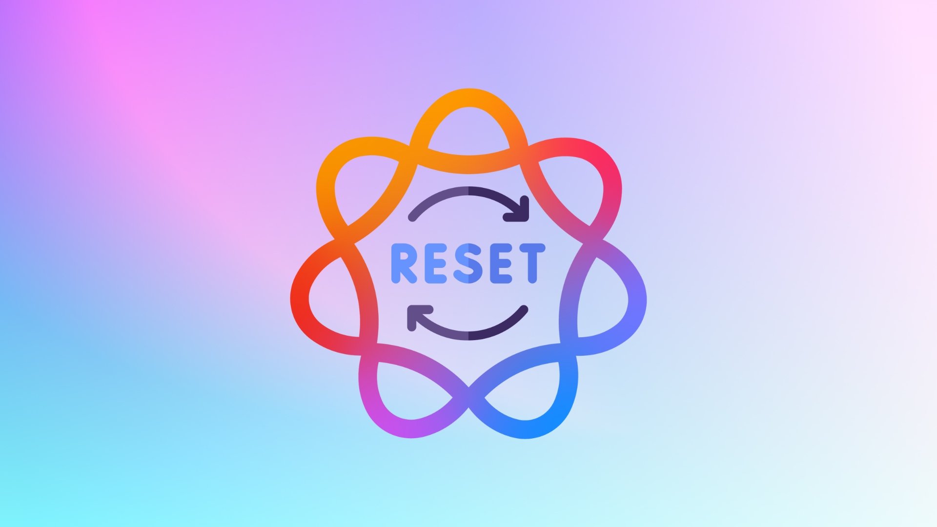 Apple Intelligence com logo de reset
