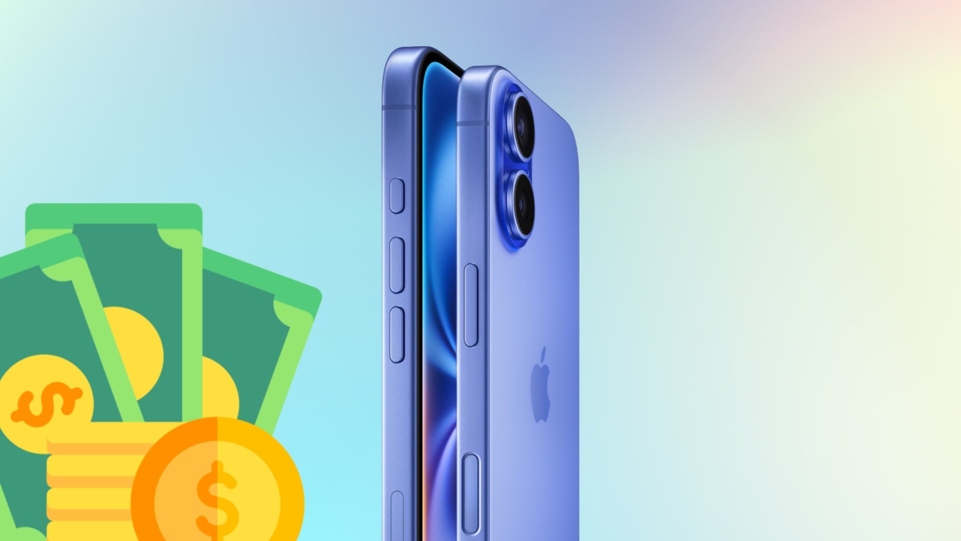 iPhone da Apple com icones de dinheiro